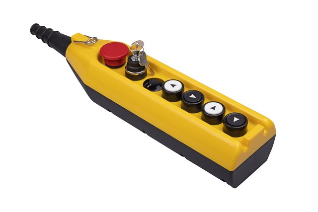 PV Series 7 Hole Single Speed 1NC Key Selector Crane Pendant Station